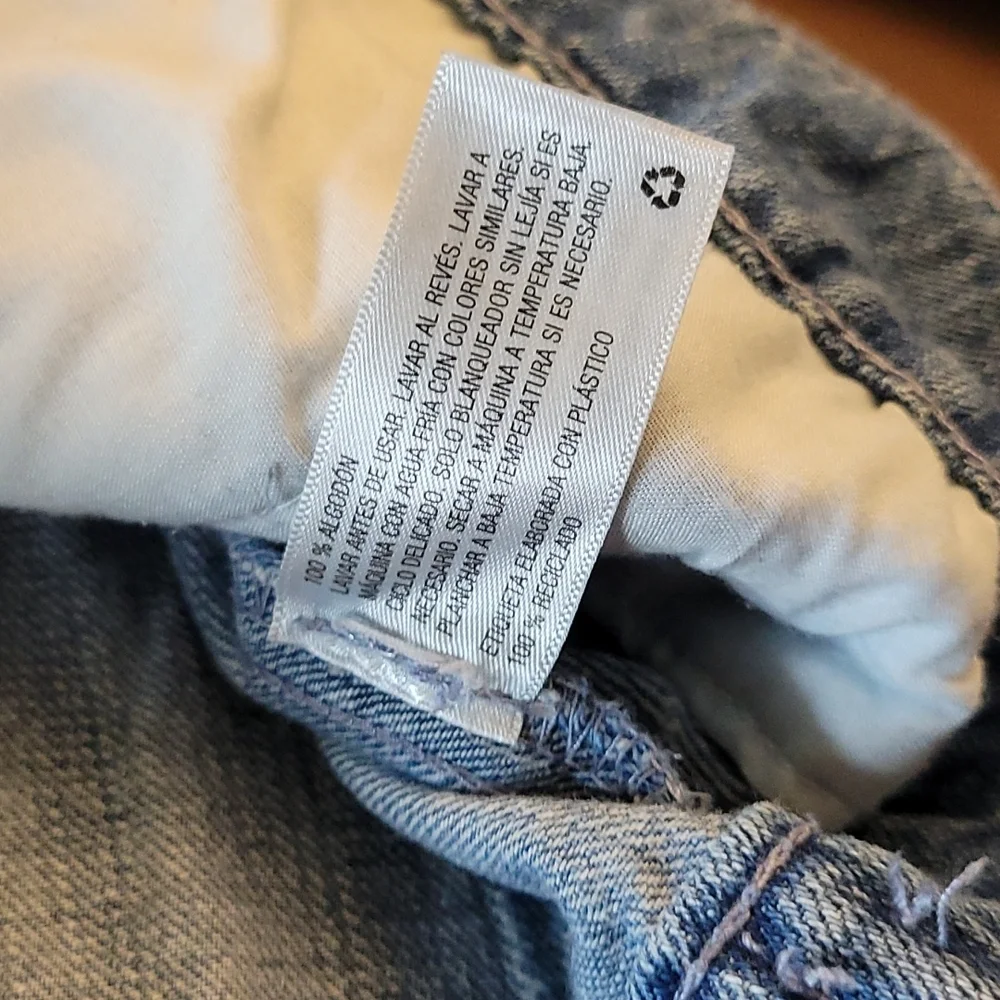 ART CLASS Graphic Studed Denim Jean Jacket M